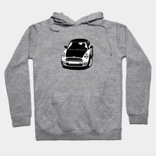 Mini Car Cooper Design Black And White Hoodie